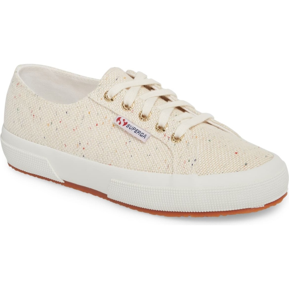 Superga 2750 Rainbow Speckle Cream Sneaker